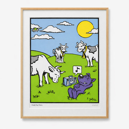 Purple Dog Theory Print - GoodTalk