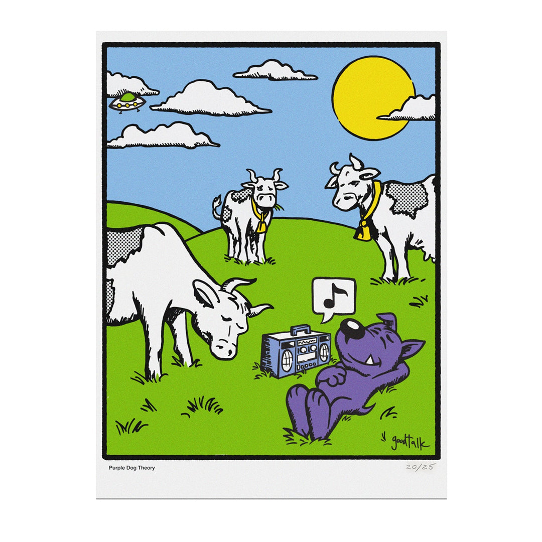 Purple Dog Theory Print - GoodTalk